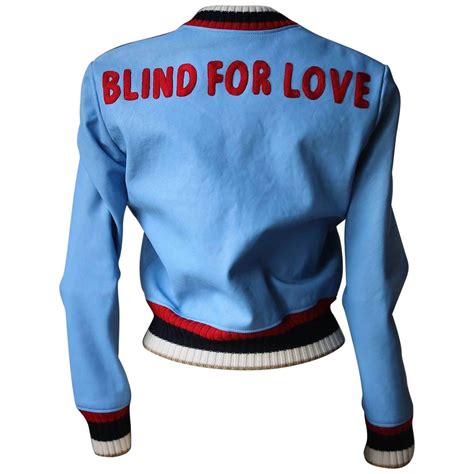 blind for love gucci jacket men|Gucci Blind For Love Bomber Jacket .